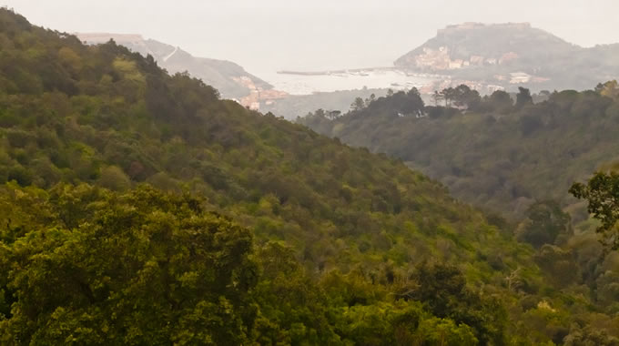 Colori d'autunno con vista su Porto Ercole