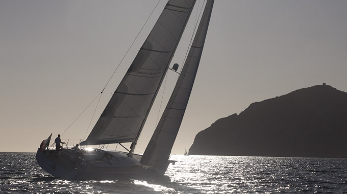 Sailing in the sea of ​​Porto Ercole