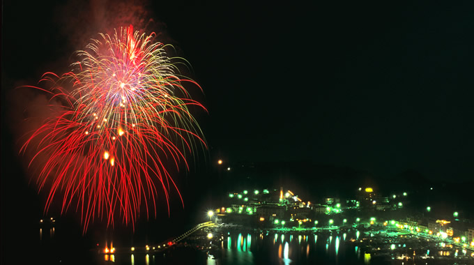 Spettacolo pirotecnico a Porto Ercole