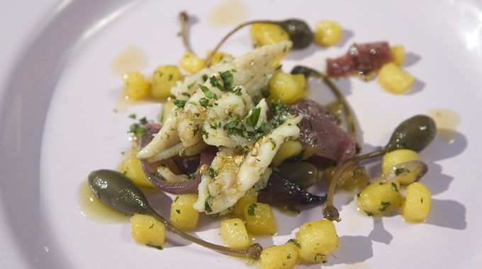 mediterranean horse mackerel with honey