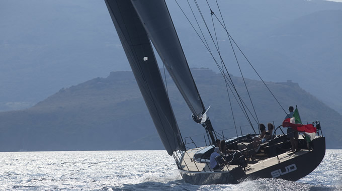 Sailing in the sea of ​​Porto Ercole