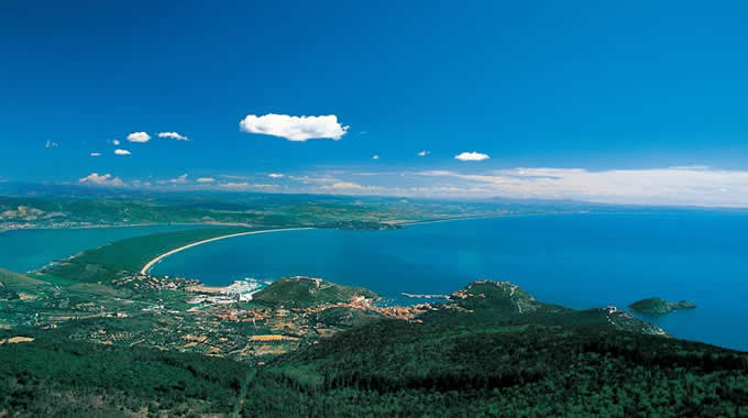 Panoramic viewpoint of Porto Ercole